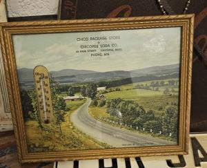 1909 Soda Advertising Framed Thermometer Display