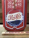 1950s-60s Pepsi-Cola Metal Thermometer, 25.5