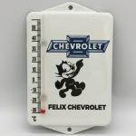 Felix Chevrolet Gas Station Thermometer 7.5 x 5