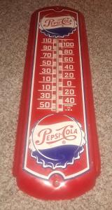 Vintage Pepsi-Cola Advertising Thermometer