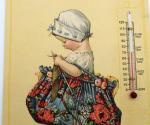 Taylor Brothers Vintage Thermometer Girl with Puppy