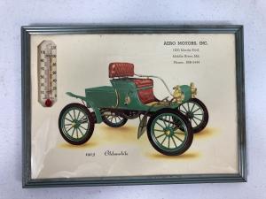 Vintage Aero Motors Thermometer - 1903 Car Ad