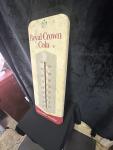 Royal Crown Cola Vintage Thermometer Tin Sign