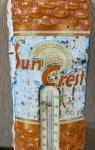 Rare 1950s Sun Crest Soda Advertising Thermometer