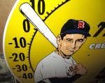 Ted Williams Root Beer Baseball Thermometer Sign 12