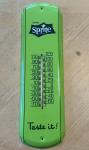 Sprite Soda Metal Advertising Thermometer 17"x5