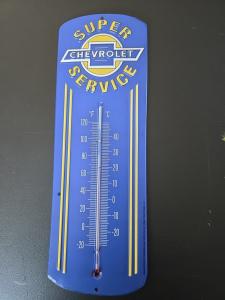 Chevrolet Service Antique Advertising Thermometer