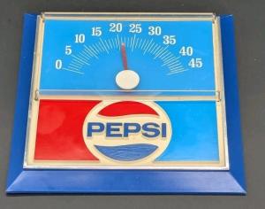 Rare Vintage Pepsi Thermometer Advertising Sign
