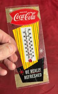 1950s Coca-Cola Window Wall Thermometer