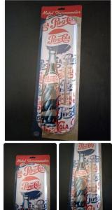 Pepsi-Cola Vintage Thermometer Sign 5.5 x 17.5 Inches
