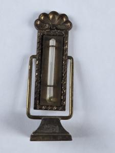 Victorian Brass Thermometer with Swivel Stand