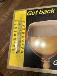 Vintage 70s Duke Beer Thermometer Advertising Sign