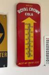 Royal Crown Cola 1950's Vintage Metal Thermometer