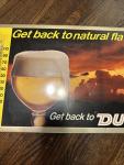 Vintage 70s Duke Beer Thermometer Advertising Sign