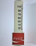 1970s Coca Cola Triangle Advertising Thermometer 15”