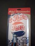Pepsi-Cola Vintage Thermometer Sign 5.5 x 17.5 Inches