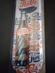 Pepsi-Cola Vintage Thermometer Sign 5.5 x 17.5 Inches