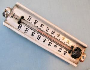 Antique Taylor Temprite Porcelain Temperature Thermometer