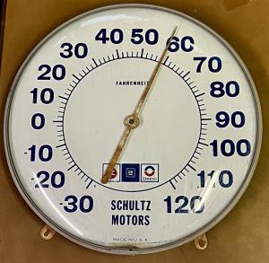 Schultz Motors AC Delco Vintage Dial Thermometer