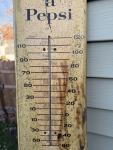1957 Pepsi Cola Advertising Thermometer Sign