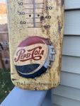 1957 Pepsi Cola Advertising Thermometer Sign