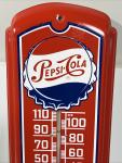 Vintage PEPSI COLA Metal Wall Thermometer Sign