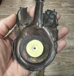 Set of 2 Antique Victorian Brass Thermometer Holders