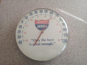 Vintage Americana Seeds Jumbo Dial Thermometer