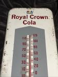 Royal Crown Cola Vintage Tin Store Thermometer