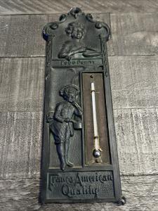 Franco American Vintage Metal Wall Thermometer