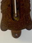 Intl Heater Co. Vintage Cast Iron Wall Thermometer