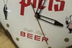 1964 Piels Beer Clock Sign with Glass Cover