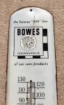 1950s Bowes Seal Fast Indianapolis 500 Thermometer Sign