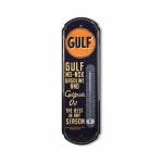 Gulf Vintage Thermometer Metal Wall Sign Decor