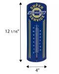 Chevrolet Super Service Vintage Metal Thermometer 12x4