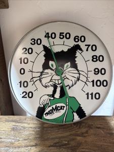Rare Thomcat Vintage 12" Advertising Thermometer