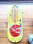 Tru Ade Vintage Soda Pop Metal Thermometer Sign