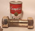 Vintage Nut & Bolt Chrome Desk Thermometer