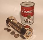 Vintage Nut & Bolt Chrome Desk Thermometer