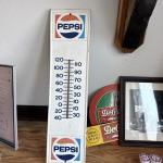 Vintage Pepsi Advertising Thermometer by Stout Industries