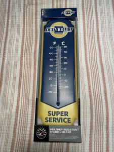 Chevy Super Service Vintage Thermometer