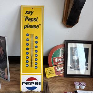 Vintage Pepsi Please 28" Wall Thermometer