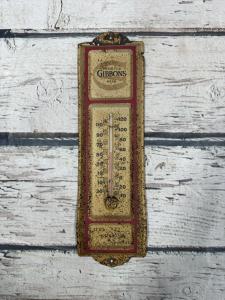 Gibbons Beer Vintage Metal Advertising Thermometer