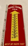 1948 Royal Crown Cola Vintage Metal Thermometer Sign