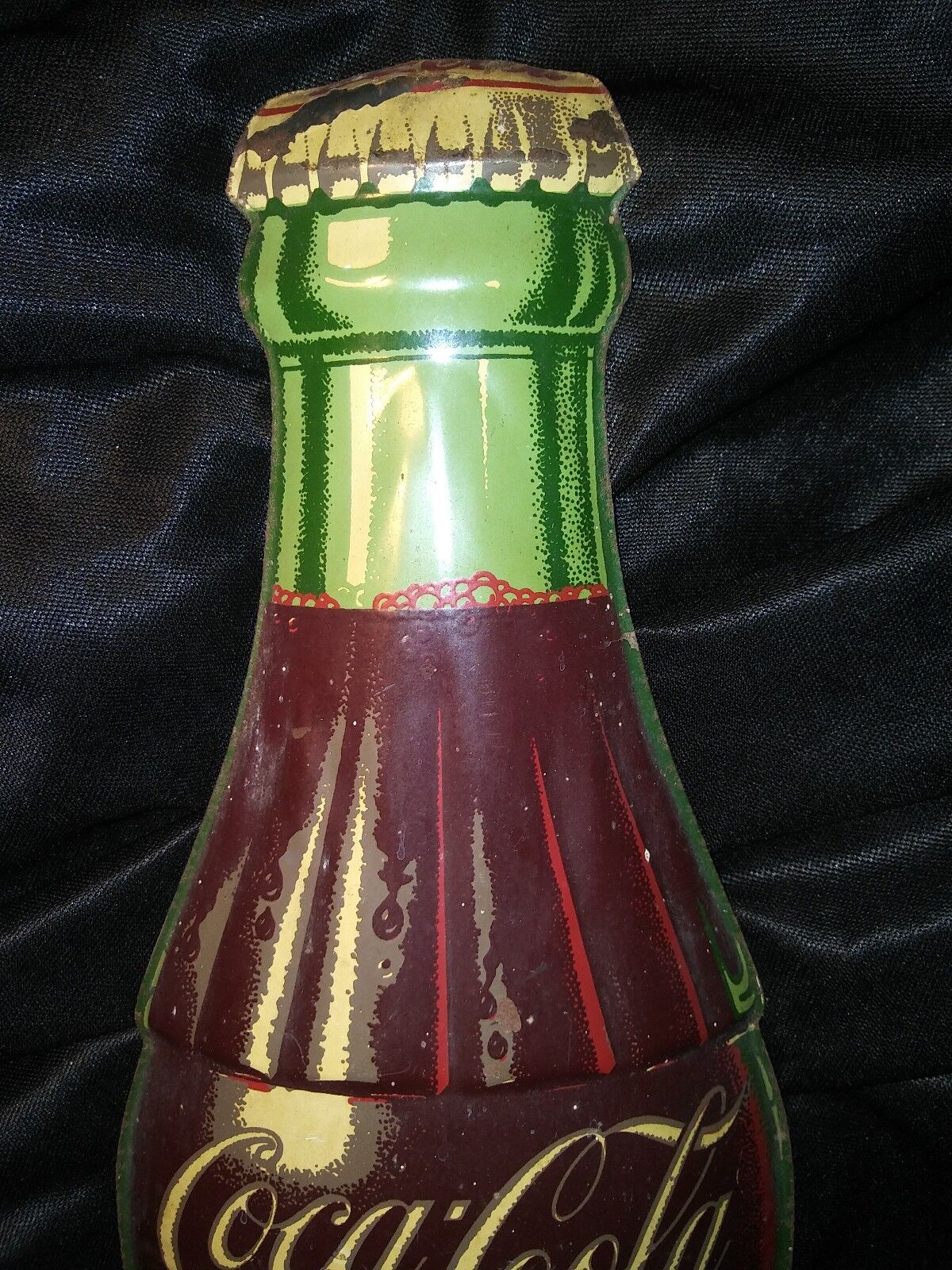 COCA COLA VINTAGE TIN THERMOMETER ROBERTSON SIGN
