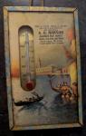 Vintage McGregor Meat Market Thermometer with Scenic Boats