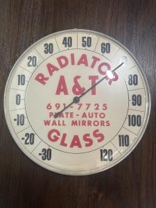 Rare Vintage Auto Radiator Thermometer with Glass Face