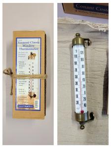 Vermont Brass Vintage Classic 7.5" Window Thermometer