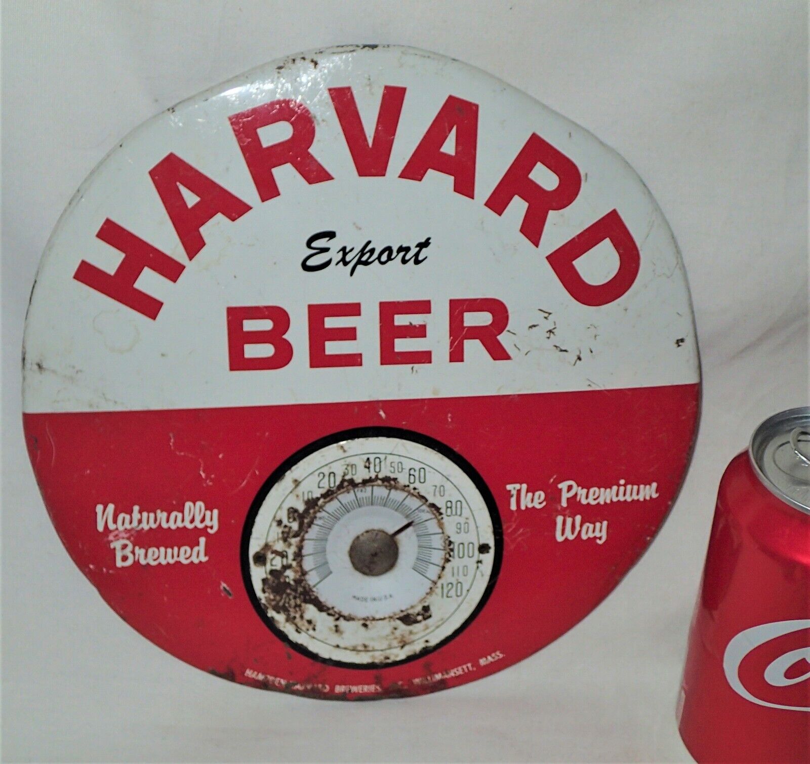 MA USA Hampden Harvard Export Beer Thermometer Advertisement
