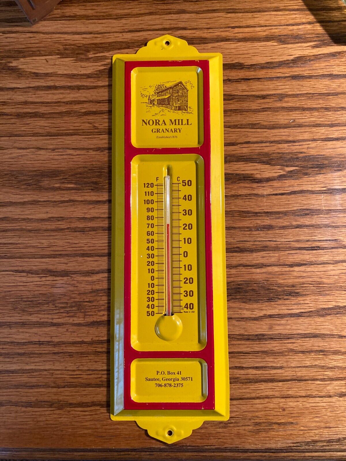Nora Mill Granary Vintage Wall Thermometer